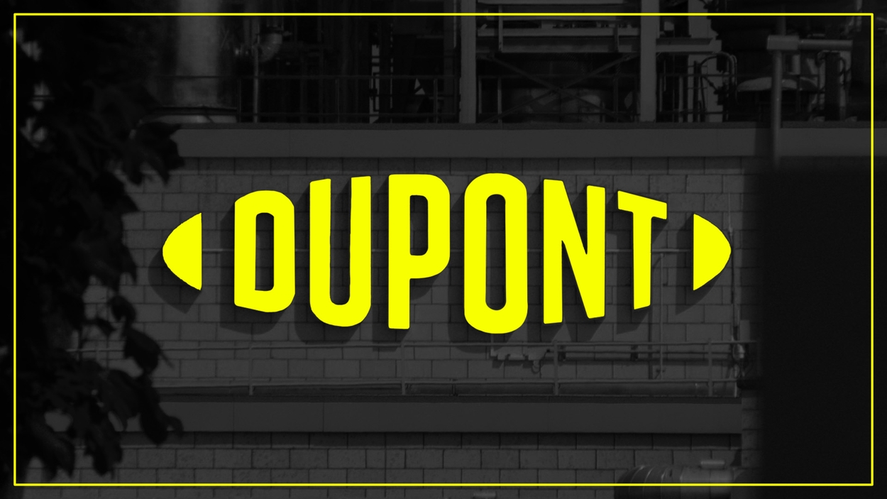 PFAS Doofpot DuPont logo tijdlijn