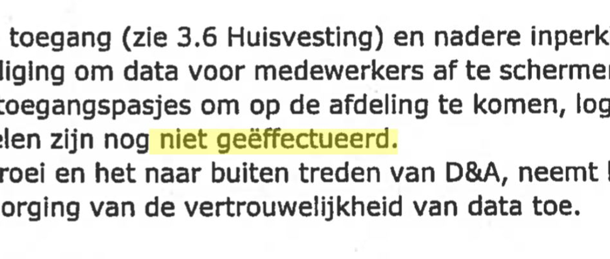 Rapport Auditdienst