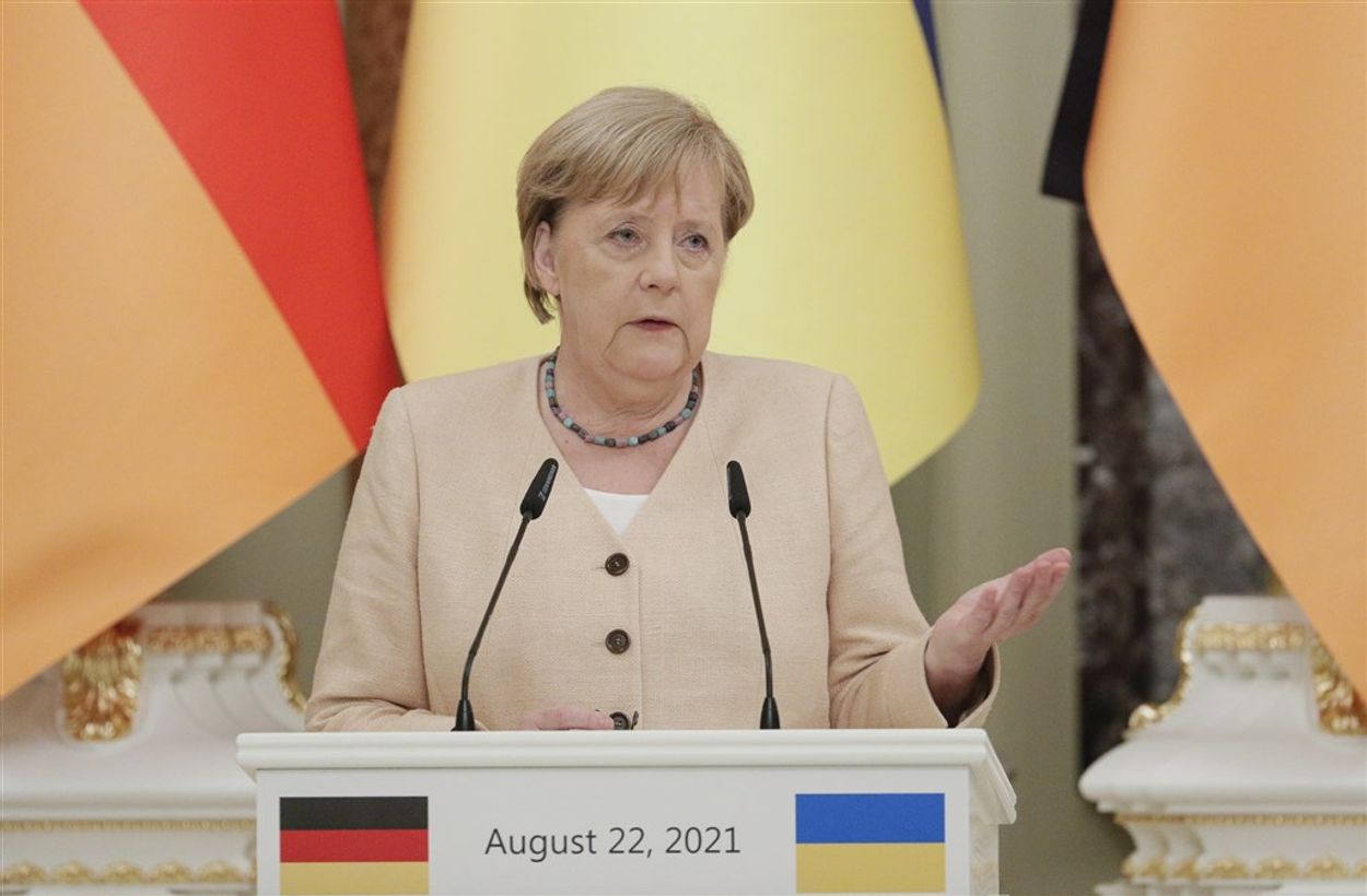 Afbeelding van Angela Merkel: Rusland mag gaspijpleiding niet als drukmiddel gebruiken
