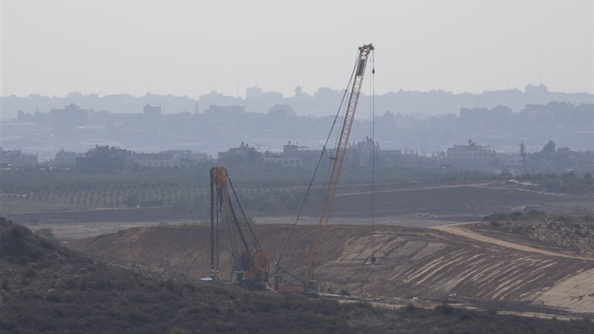 Gaza bouw muur ANP