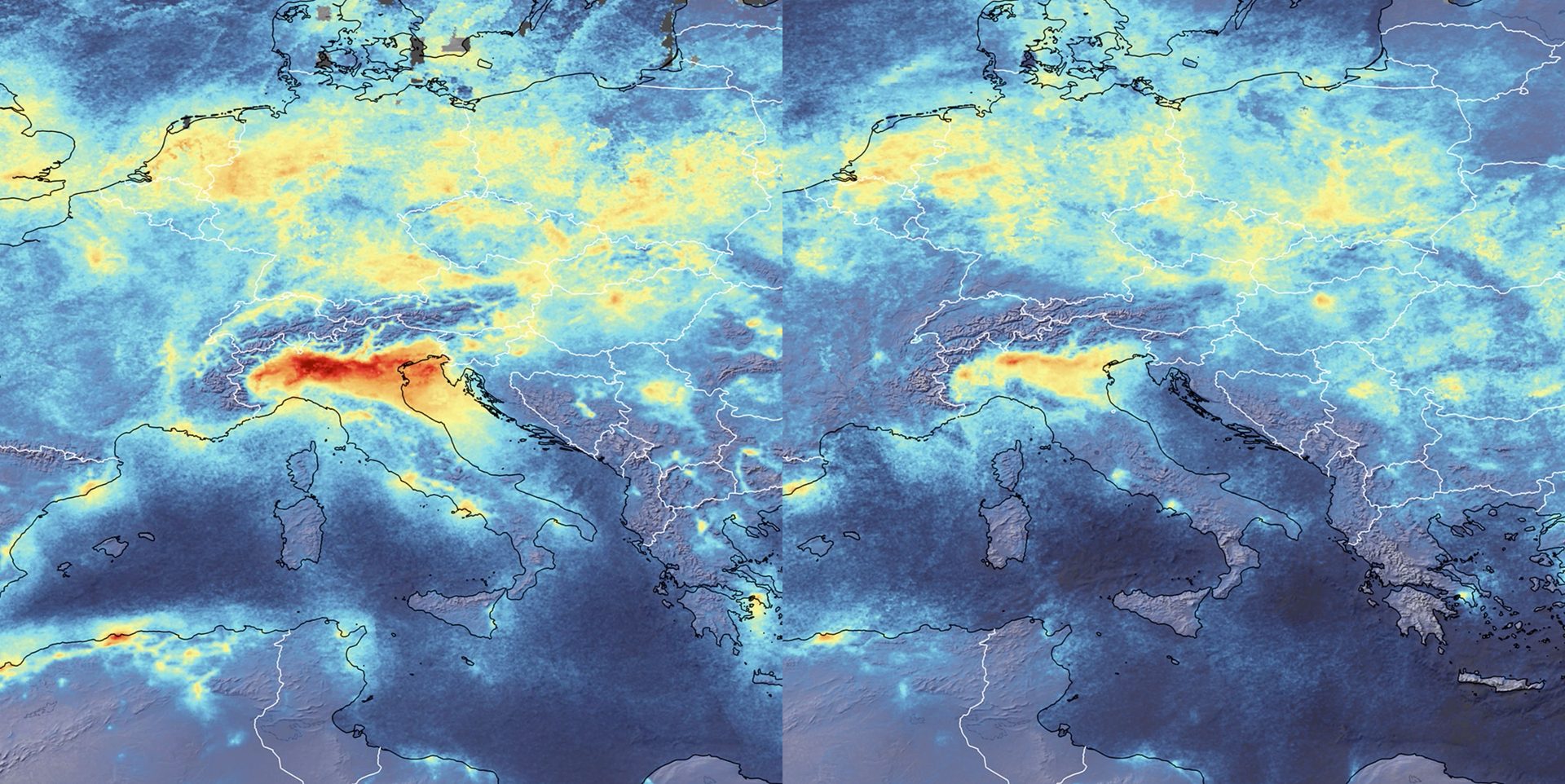 Afbeelding van Luchtvervuiling in Europese steden sterk afgenomen door maatregelen tegen coronavirus