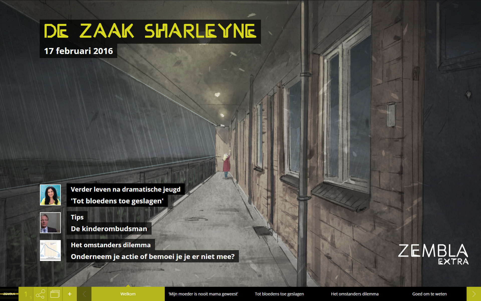 de zaak sharleyne magazine