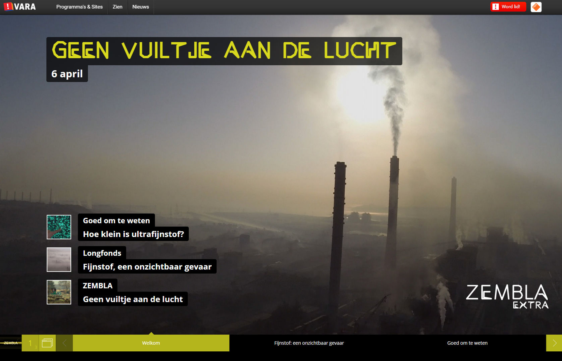 Geen vuiltje aan de lucht magazine