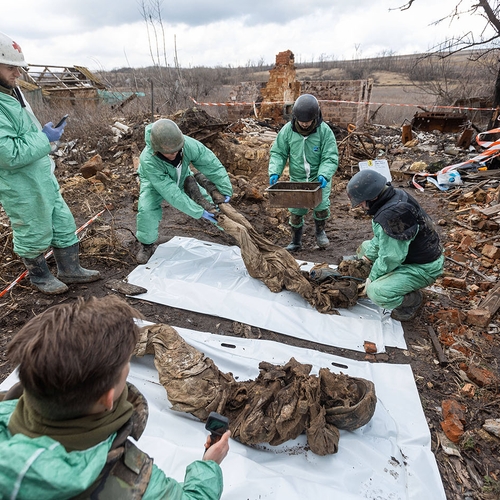 De Oekraïense vrijwilligers die dode lichamen terugbrengen naar nabestaanden