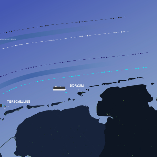 MSC kiest sinds ongeluk Zoe voor andere route boven Wadden